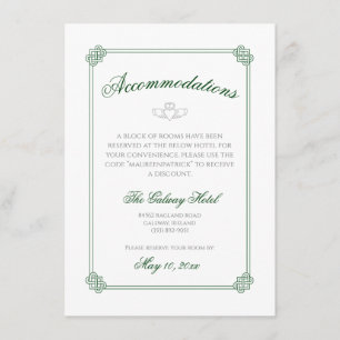 Carte D'accompagnement Destination d'aquarelle : Logement de l'Irlande