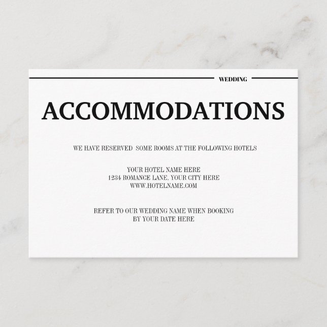 Carte D'accompagnement Destination Tropical Beach Informations de mariage (Devant)