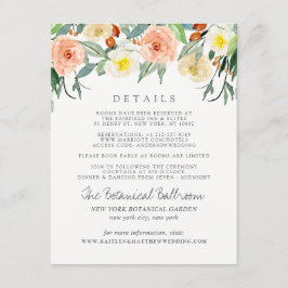 Carte D'accompagnement Détail de la collection de Mariages Spring Blossom