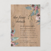 Détail de mariage floral de eucalyptus rose sauvag