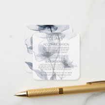 Détails de fleurs translucides bleues personnalisé