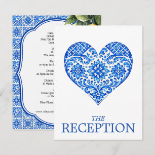 Carte D'accompagnement 💙🍋Détails de la réception Romance Azul & Limone