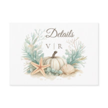 Détails de mariage Coquilles de citrouille de litt