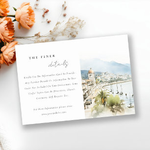 Carte D'accompagnement Détails de mariage du paysage de Santa Marta Colom