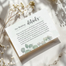Détails de mariage eucalyptus vert sauge rustique