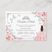 Détails de réception de Quincenarea argent rose