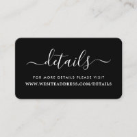 Détails de script simple noir et blanc moderne