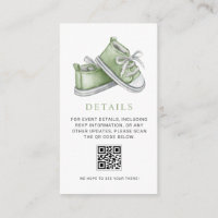 Détails du code QR de la fête de bébé Chaussures b
