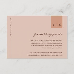 CARTE D'ACCOMPAGNEMENT DÉTAILS DU MARIAGE DE LA TYPOGRAPHIE DE LA PÊCHE D