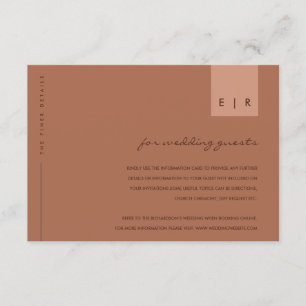 CARTE D'ACCOMPAGNEMENT DÉTAILS DU MARIAGE DE LA TYPOGRAPHIE DE L'ORANGE D