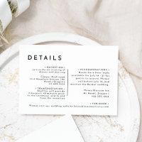 Détails du Mariage en gras moderne blanc