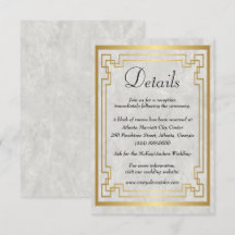 Détails du Mariage en marbre géométrique or
