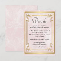 Détails du Mariage en marbre rose géométrique