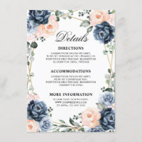 Détails du Mariage géométrique bleu foncé