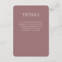 Détails du Mariage Mauve incurvé de typographie