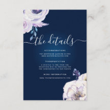 Détails du Mariage Rose de Navy et Lilac
