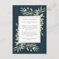 Détails pour les invités de mariage Chic Deep Sea