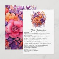 Détails pour les invités Mandarine, Rose Chaud et