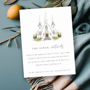 Carte D'accompagnement Détails sur le Mariage de l'église catholique simp