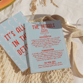 Carte D'accompagnement Détails sur le Mariage original de la main colorée