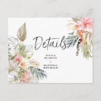 Détails sur les invités au mariage Safari africain