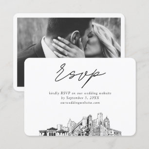 Carte D'accompagnement Détroit Wedding RSVP