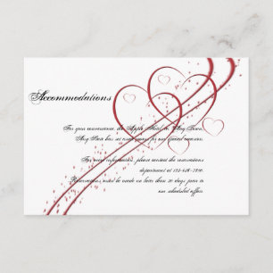 Carte D'accompagnement Deux coeurs en tant qu'une insertion