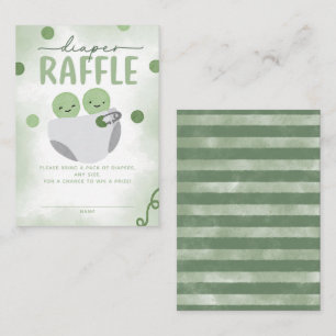 Carte D'accompagnement Deux petits pois dans un Baby shower de pois Raffi