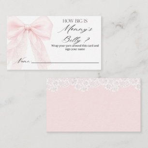 Carte D'accompagnement devinez combien d'arcs Fille Baby Shower Moderne 