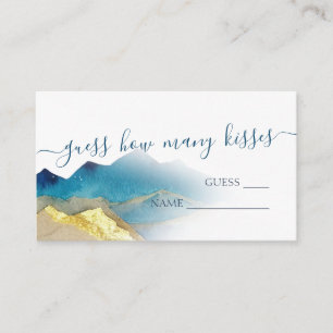 Carte D'accompagnement Devinez combien de baisers douche de mariée Montag