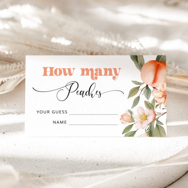 Carte D'accompagnement Devinez combien de pêches dans le bocal (Créateur téléchargé)