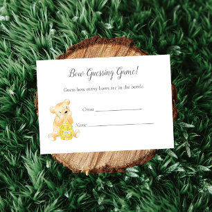 Carte D'accompagnement Devinez le jeu Boy Teddy Bear et Bee