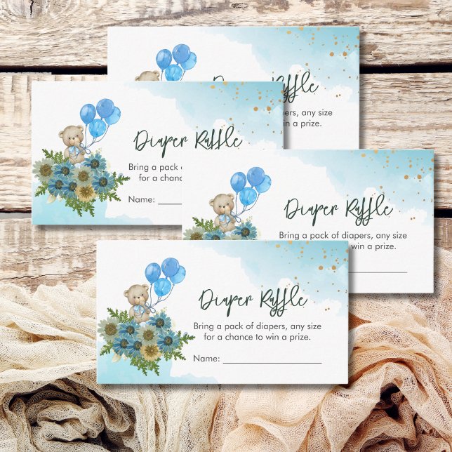 Carte D'accompagnement Diaper Raffle Jeu Nous Pouvons Attendre Rapidement (Créateur téléchargé)