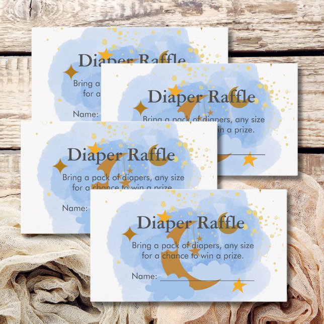 Carte D'accompagnement Diaper Raffle Jeu Twinkle Twinkle Little Star (Créateur téléchargé)