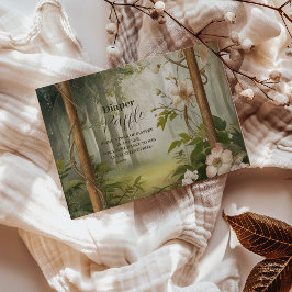 Carte D'accompagnement Diappeur de rayonnages de forêt rustique