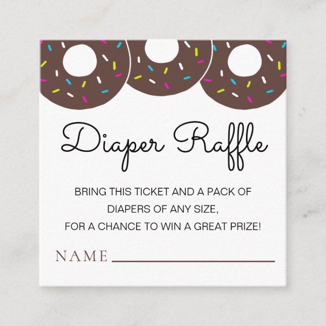 Carte D'accompagnement Dinus de Baby shower de couches de chocolat mignon (Devant)