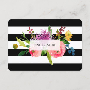 Carte D'accompagnement Directions PixDezines mitzvah / DIYbandes / floral