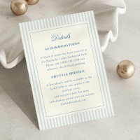 Directions Rayures Bleues Classiques