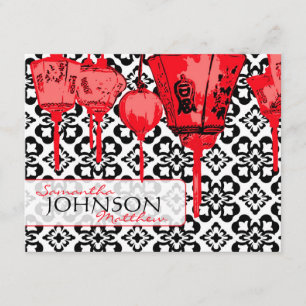 Carte D'accompagnement Directions rouges 2 de lanternes