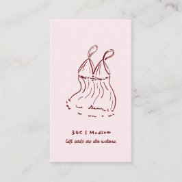 Carte D'accompagnement Doodle rétro | Fête des mariées de taille de linge