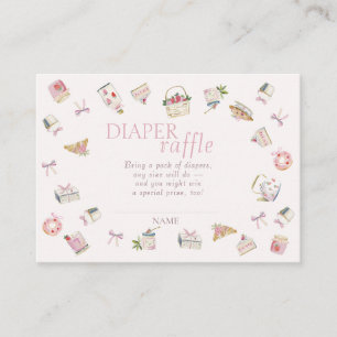 Carte D'accompagnement Douce Baby Shower de Desserts aux Fraises Tirage a