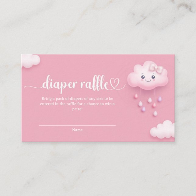 Carte D'accompagnement Douce bande dessinée nuage rose ciel nuage 9 tombo (Devant)