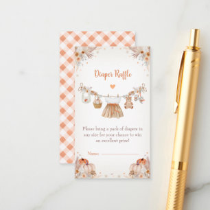Carte D'accompagnement Douce petite citrouille Fête prénatale de bébé d'a