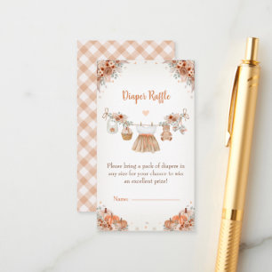 Carte D'accompagnement Douce petite citrouille Fête prénatale de bébé d'a