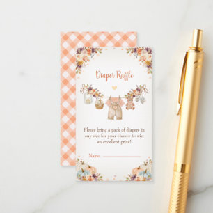 Carte D'accompagnement Douce petite citrouille Fête prénatale de bébé d'a