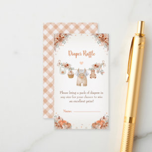 Carte D'accompagnement Douce petite citrouille Fête prénatale de bébé d'a