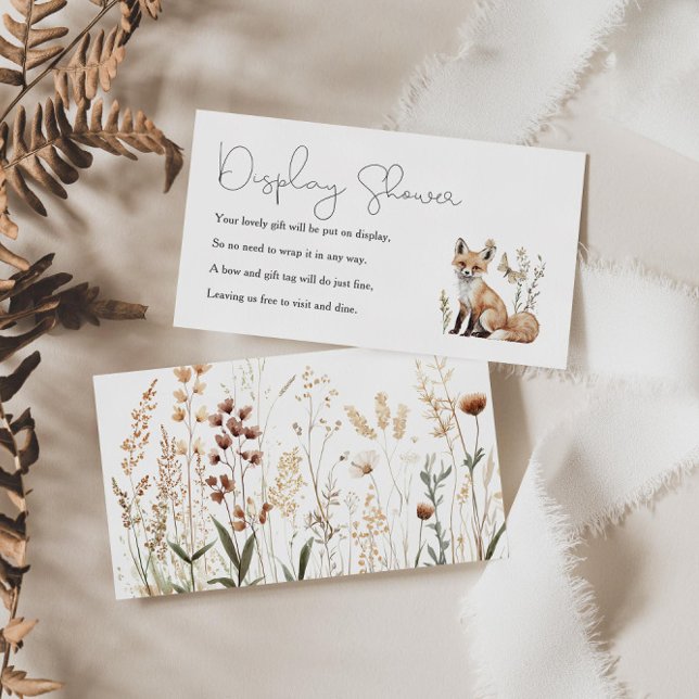 Carte D'accompagnement Douche à écran Baby shower en bois (Créateur téléchargé)