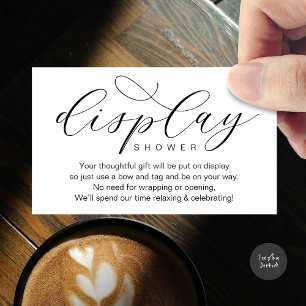 Carte D'accompagnement Douche à écran mariage, minimaliste élégant modern