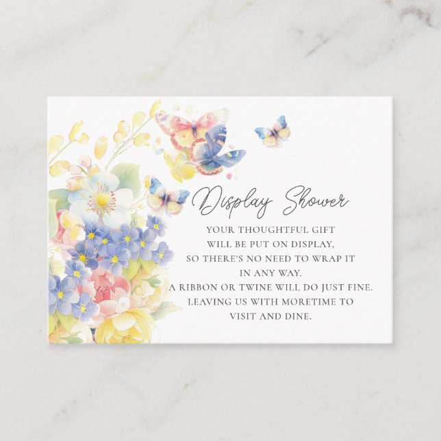 Carte D'accompagnement Douche à écran papillon (Devant)