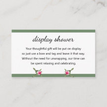 Douche d'affichage en vaporisateur floral